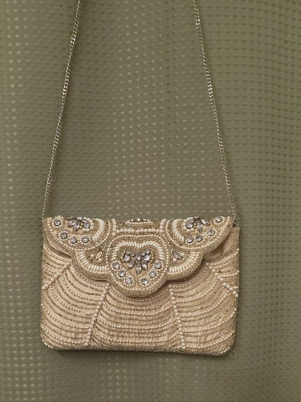Charming Charlie Beaded Evening Crossbody Purse